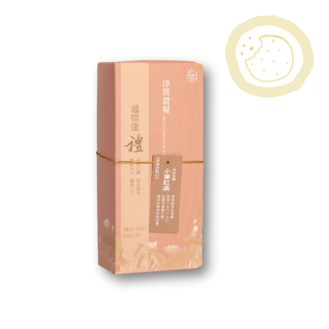 Multi-Grain Biscuit-Black Tea Flavor 淨斯穀糧-小葉紅茶口味 Best by 08/20/2025