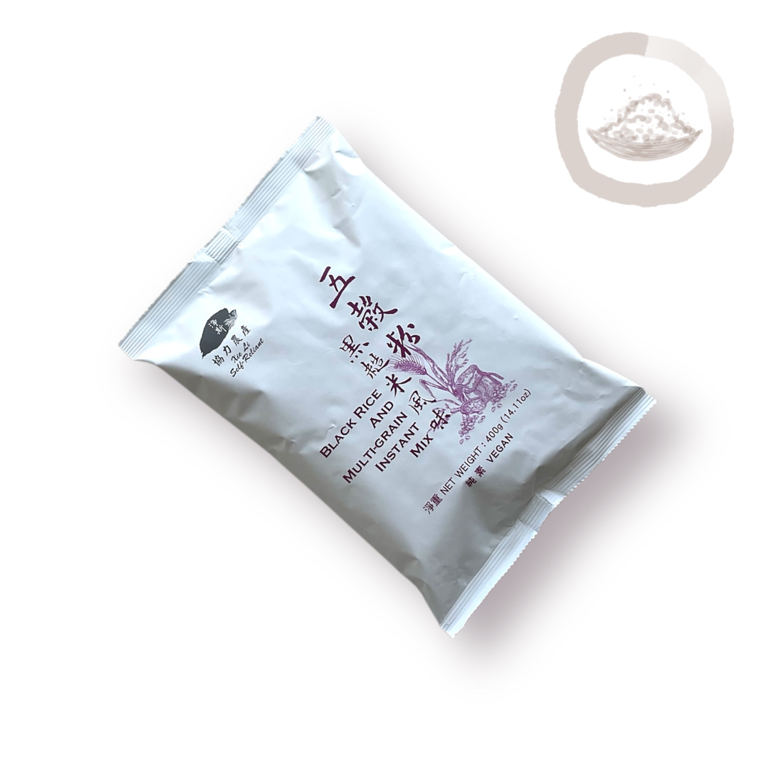 Black Rice and Multi-Grain Instant Mix 五穀粉 - 黑糙米口味 (Best by 01/16/2026)