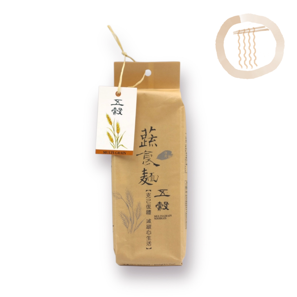 Multi-Grain Noodles 蔬食麵-五穀 Best by 11/30/2026 - Jing Si Books & Cafe