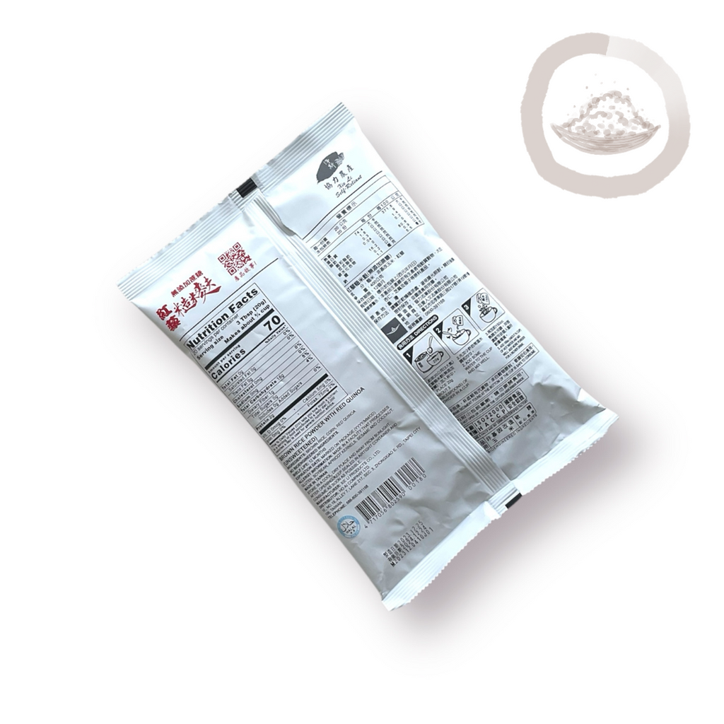 (unsweetened) Brown Rice Powder with Red Quinoa (無添加蔗糖)紅藜糙米麩 Best By 08/04/2026