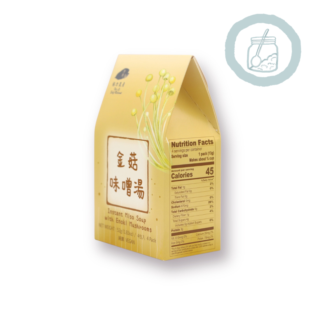 Instant Miso Soup With Enoki Mushrooms 金菇味噌湯 Best By 05/25/2026