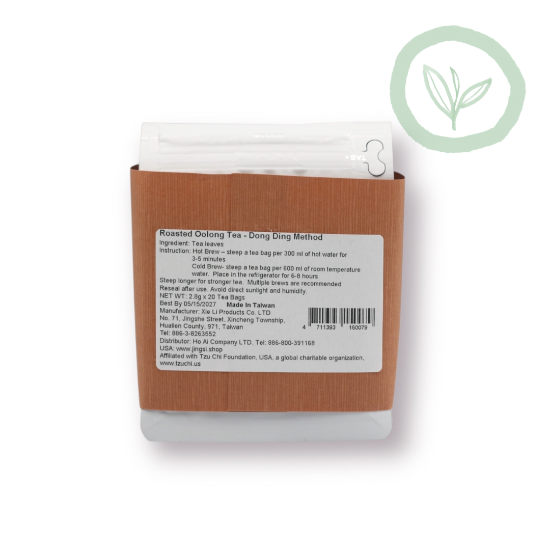 Roasted Oolong Tea Bags - Dong Ding Style 韻香凍頂烏龍茶 Best by 5/15/2027