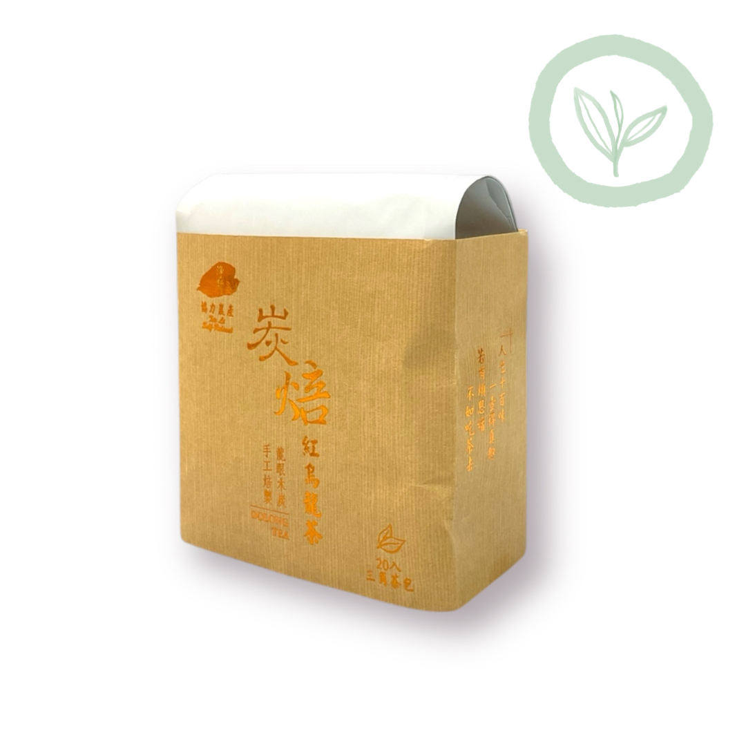 Roasted Black Oolong Triangular Teabags 炭焙紅烏龍三角立體茶包20入 Best by 5/15/2027