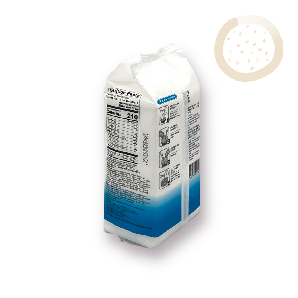 Jing Si Rice, Brown Rice Seaweed 香積飯-海帶芽糙米飯 Best by 07/13/2026