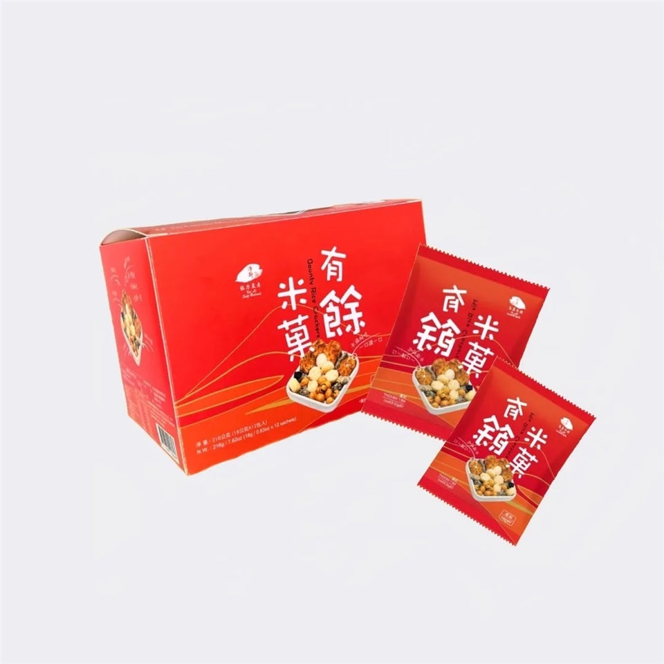 Jing Si Bounty Rice Crackers ( 1 Box/ 12 pack) 淨斯有餘米菓( 1盒12入)