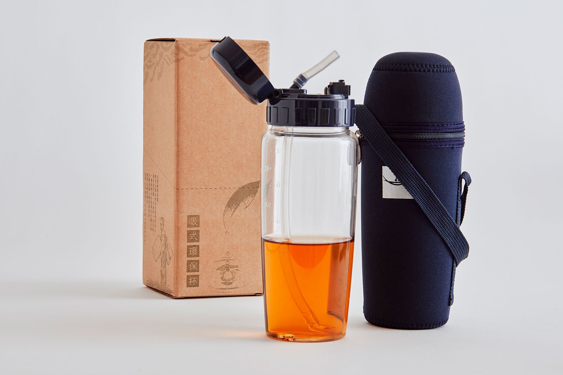 Eco-Friendly Water Bottle (With Straw) – Jing Si Books & Cafe