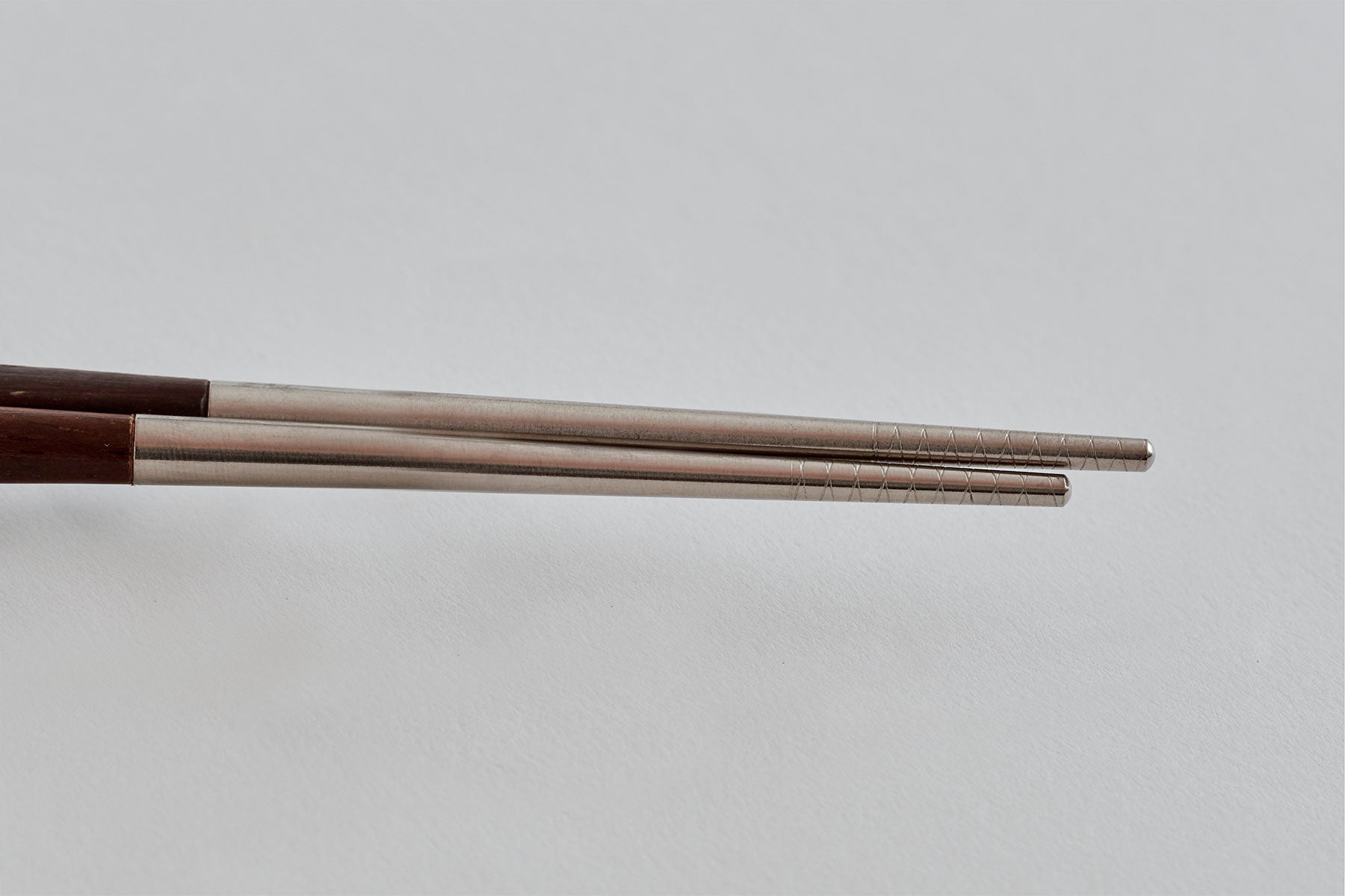 Dual Stainless Steel and Classic Wood Chopsticks - Jing Si Books & Cafe